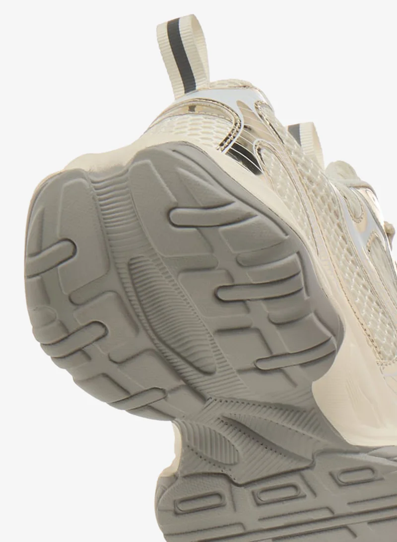 Celeste Womens Panelled Lace-Up Low Ankle Sneakers